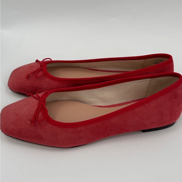 J.Crew Quinn ballet flats in suede Radiant Ruby - Picture 8 of 9